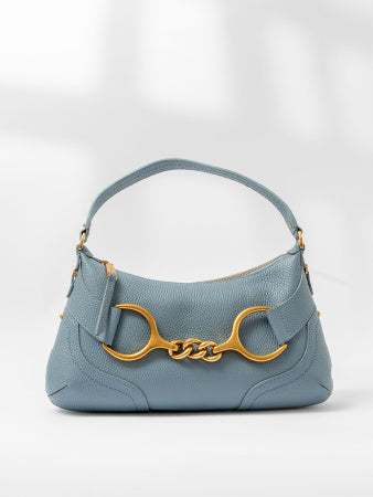 BORSETTA BOREAL TOSCA BLU BLU AVIO 100% PELLE