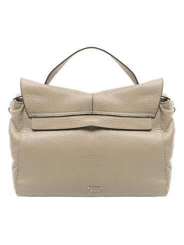 BORSA A MANO CON PATTINA SIERRA TOSCA BLU FANGO 100% PELLE